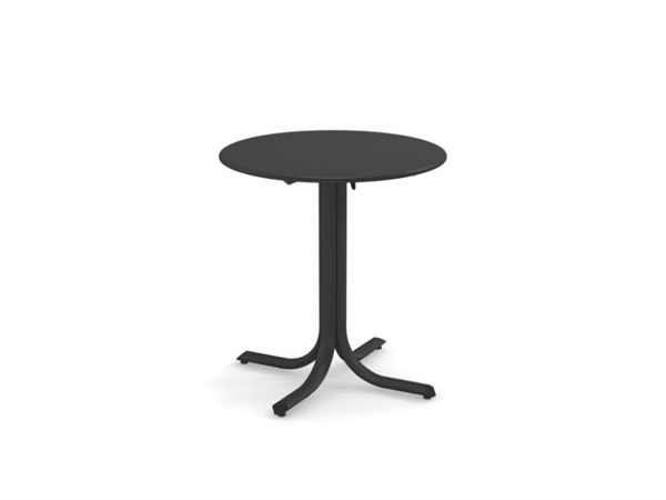 EMU Table System, Tavolo abbattibile bordo tondo Ø71 ferro antico 22