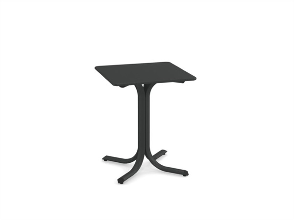EMU Table System, Tavolo bordo tondo 60x60 ferro antico 22