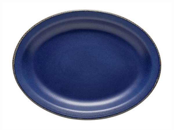 CASAFINA Positano Blue, piatto piano ovale 40