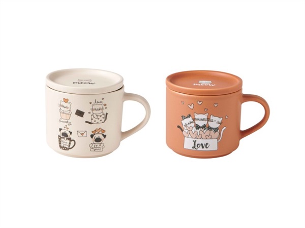 BRANDANI GIFT GROUP S.A.S. GATTI, MUG 2PZ NEW BONE CHINA