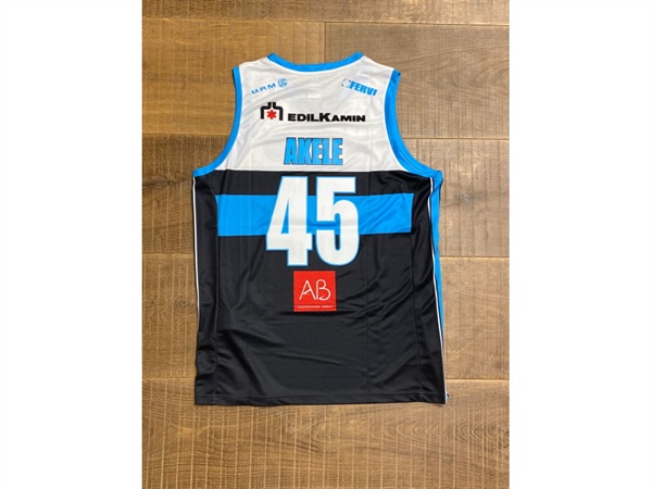 VANOLI BASKET VINTAGE JERSEY AKELE 2019/2020 - ANTRACITE - L