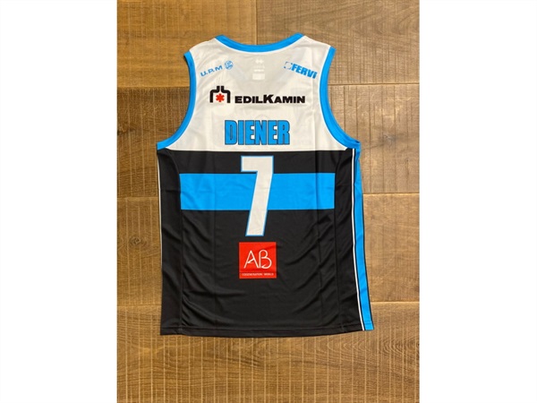 VANOLI BASKET VINTAGE JERSEY DIENER 2019/2020 - ANTRACITE - YXS