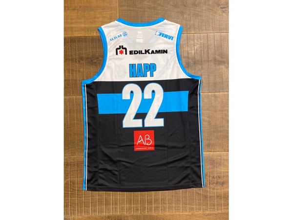 VANOLI BASKET VINTAGE JERSEY HAPP 2019/2020 - ANTRACITE - XS