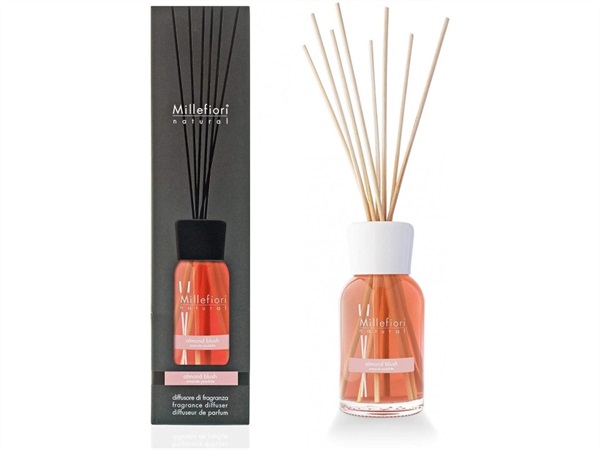 MILLEFIORI DIFFUSORE A BASTONCINI COLLEZIONE NATURAL MILLEFIORI 100ML - ALMOND BLUSH