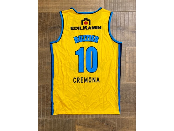 VANOLI BASKET VINTAGE JERSEY RUZZIER 2017/2018 - GIALLA - M