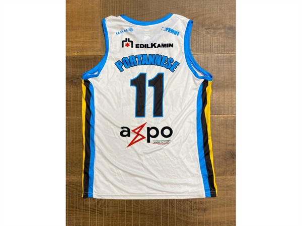 VANOLI BASKET VINTAGE JERSEY PORTANNESE 2018/2019 - BIANCA - XL