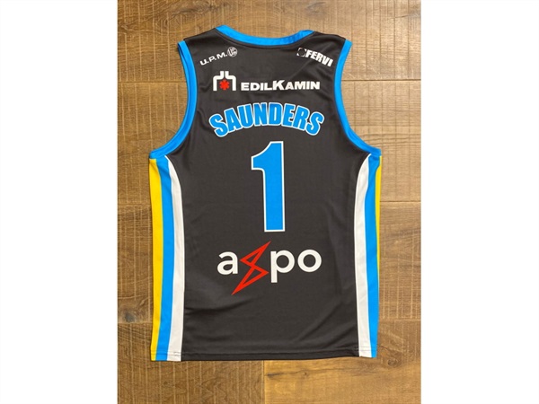 VANOLI BASKET VINTAGE JERSEY SAUNDERS 2018/2019 - ANTRACITE - S