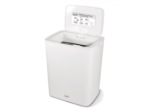 WD LIFESTYLE BIDONE DA 14L CON SENSORE, BIANCO