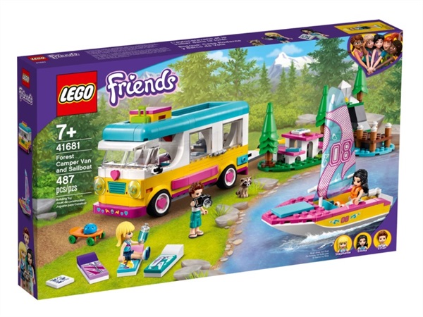 LEGO Lego friends, Camper Van nel bosco con barca a vela 41681