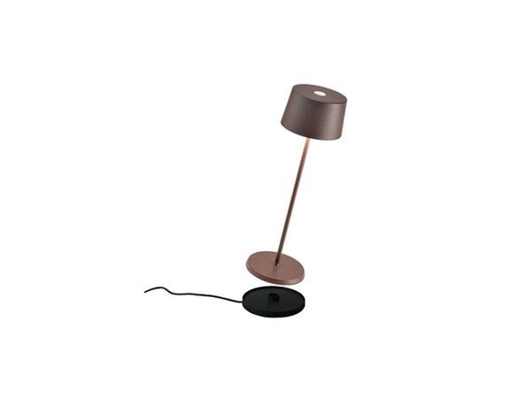 ZAFFERANO S.R.L. Olivia pro lampada da tavolo ricaricabile di zafferano - Corten