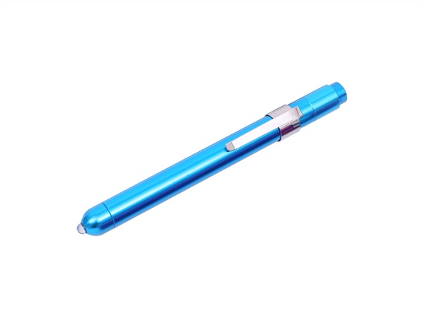 NOVA LINE Torcia led a forma di penna, con clip, blu