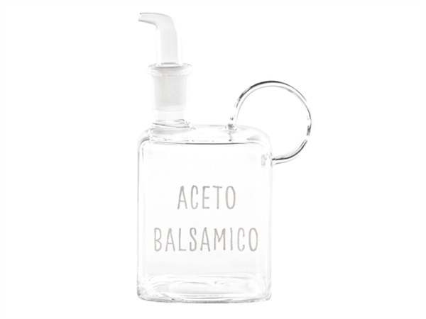 SIMPLE DAY LIVING & LIFESTYLE Bottiglia in vetro borosilicato aceto balsamico, 400 ml