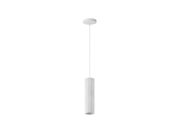 NOVA LINE Pendel GU10 in alluminio - Ø 50x250 mm - cavo 1 mt - bianco