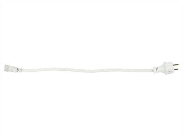 NOVA LINE Cavo 0,5 mt con connettore IP65 e spina shuko - bianco