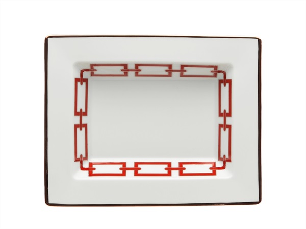 RICHARD GINORI Catene scarlatto, svuotatasche rettangolare 15x19