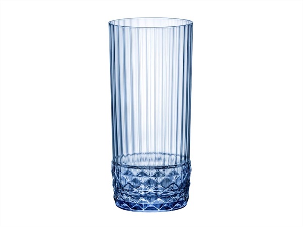 BORMIOLI ROCCO America'20s Sapphire Blue Long Drink, 6 bicchieri
