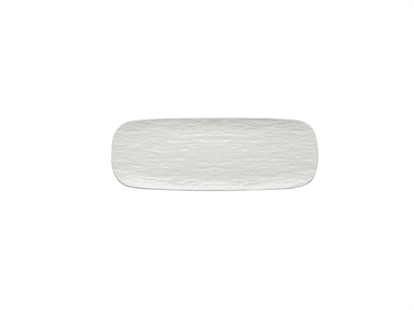 TABLE TOP PORCELLANE SAS Touch me, Vassoio rettangolare in porcellana light new bone avorio 29x10x1,5 cm