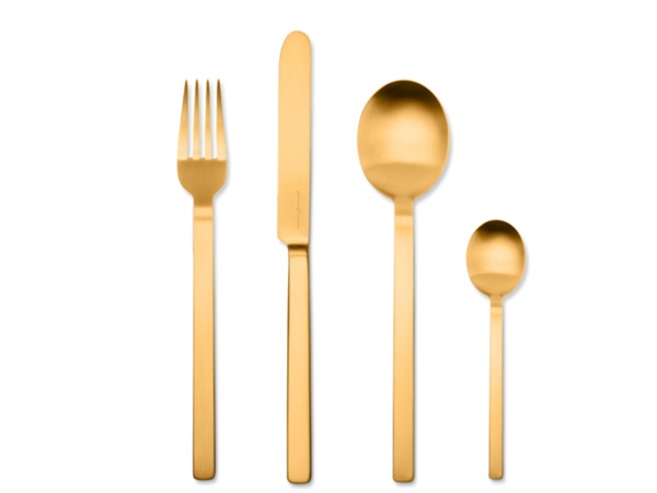 MEPRA S.P.A. STILE BY PININFARINA, SERVIZIO POSATE ORO ICE 24 PEZZI