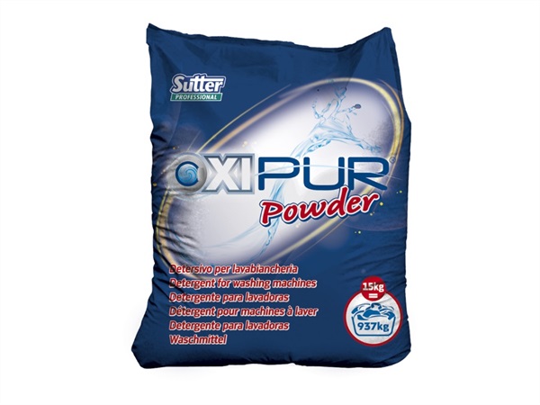 SUTTER PROFESSIONAL Oxipur powder, detersivo per lavabiancheria 15 kg