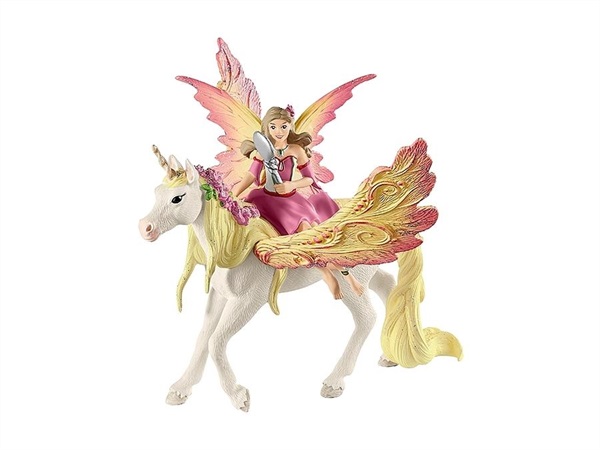 SCHLEICH Bayala fatina feya con pegasus unicorno
