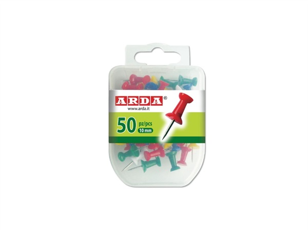 ARDA Spilli cartografici clessidra, gambo 1 cm, colori assortiti, 50 pz