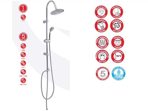 GEDY SPA Colonna doccia Gedy Easy 00 - 5 getti - cromata