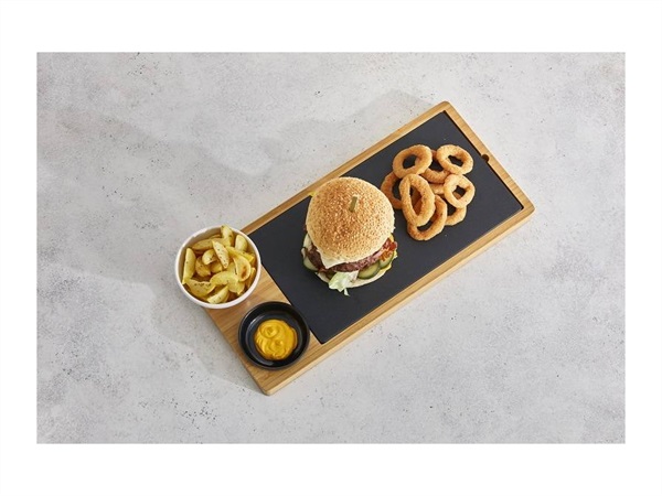 LEONE Set Hamburger, 4 pezzi, 43x20xh2.4 cm