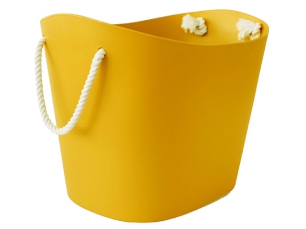 HACHIMAN Balcolore, basket large, giallo
