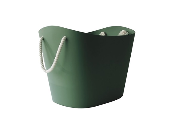 HACHIMAN Balcolore, basket small, verde scuro