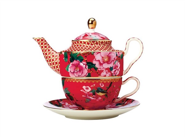 MAXWELL & WILLIAMS Silk road, tea for one con infusore 380ML rosso