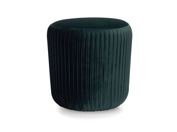 ANDREA HOUSE Pouf rotondo in velluto verde