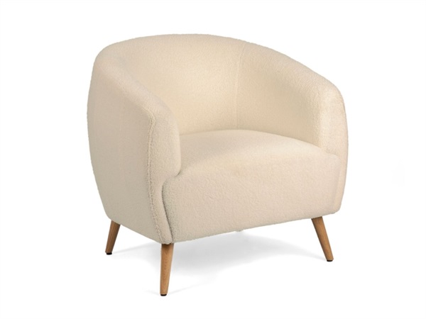 ANDREA HOUSE Bruce, poltrona in tessuto beige