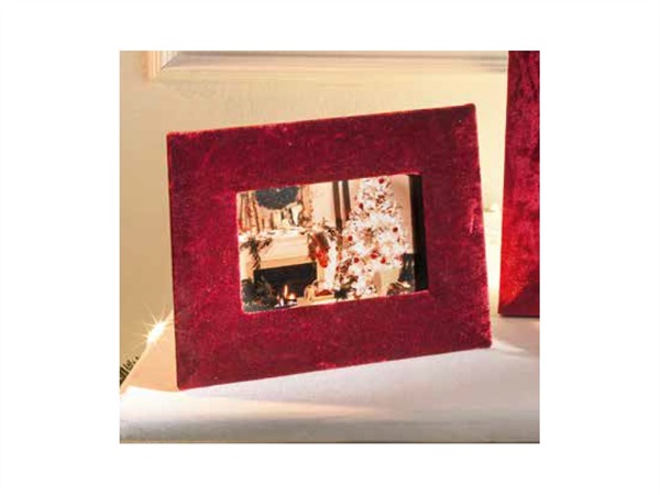 BRANDANI GIFT GROUP S.A.S. Portafoto in velluto rosso 10x15 cm