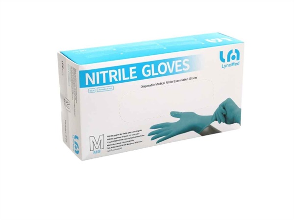 PERFETTO Guanti medicali nitrile monouso, taglia L