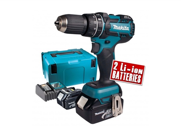 TRAPANO AVVITATORE A PERCUSSIONE DHP480RMJ 18V 4AX2 MAKITA