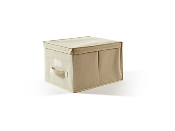 PERFETTO Easybox scatola custodia tnt, tessuto, ecru 30x40x25 cm
