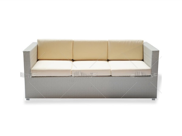 RE GARDEN S.R.L. Divano 3 posti S.Diego Re Garden, wicker bianco
