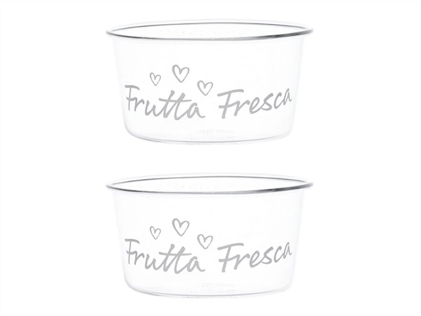 SIMPLE DAY LIVING & LIFESTYLE Set 2 Coppette frutta Frutta Fresca