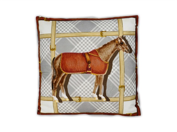 BACI MILANO horses 02 - cuscino velluto, 50x50 cm