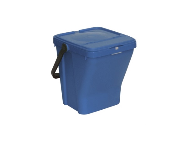 MOBIL PLASTIC Bidone portarifiuti eco-top, blu, 35 lt
