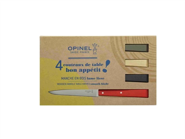 OPINEL Set 4 coltelli da tavola n°125, bon appetit loft