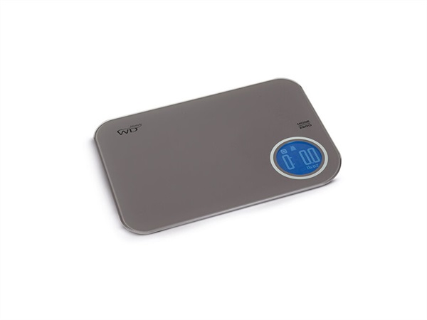 WD LIFESTYLE Bilancia digitale da cucina ultra slim, sabbia