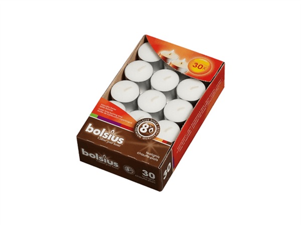 BOLSIUS Tealight - scatola 30 pz - 8 ore