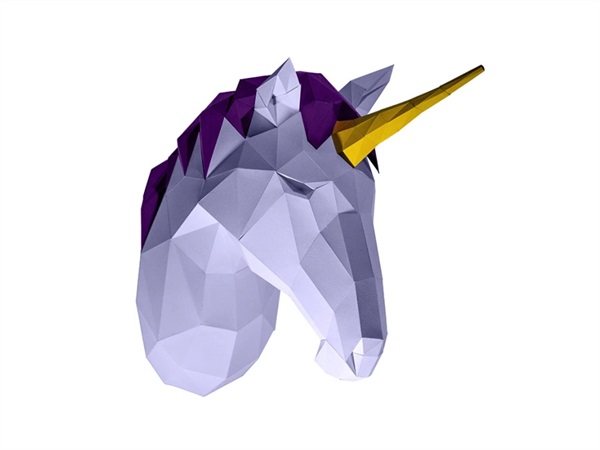 PAPERCRAFT WORLD Papercraft, testa di unicorno