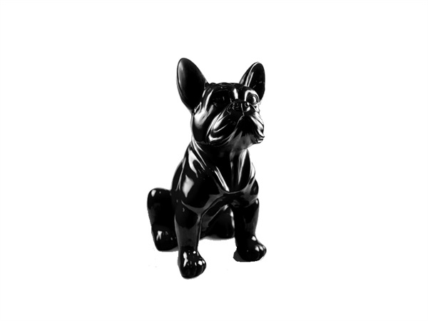 STOOBZ DESIGN Bulldog pop, 37 cm, nero