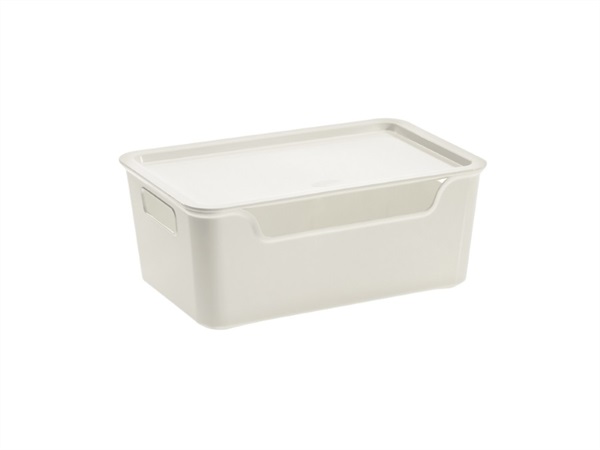 TONTARELLI Bella, Box con coperchio xl panna 28x18x11 cm