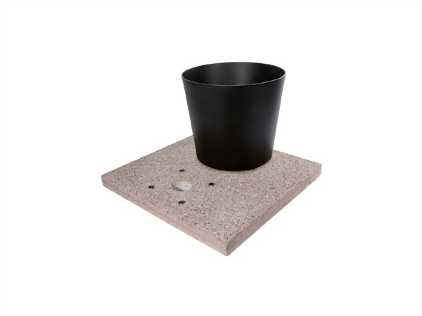BEL FER Base in graniglia di cemento completa di vaschetta con piletta di scarico 42/bse/3