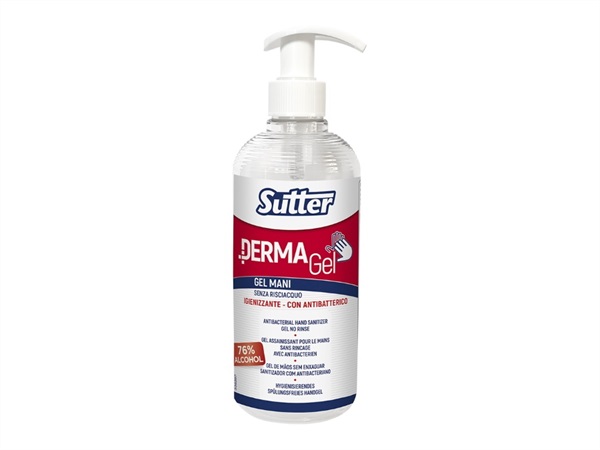 SUTTER PROFESSIONAL DERMA GEL, igienizzante mani, 500 ml