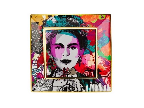 BACI MILANO Street art - Svuotatasche quadrato 18x18 cm, frida