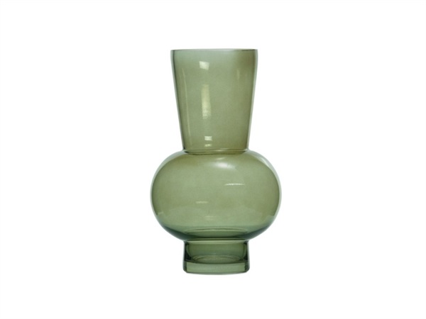 ANDREA HOUSE Vaso in vetro verde Piero Ø18x30,5 cm